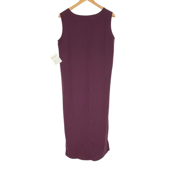 Shopping with Anthony Sleeveless Purple Maxi Dress Size Small Minimalist Classic - Picture 2 of 4